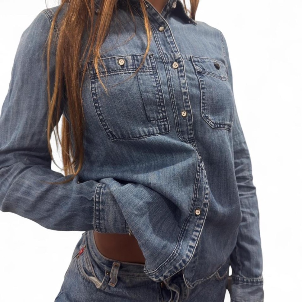 Madewell  denim button up shirt